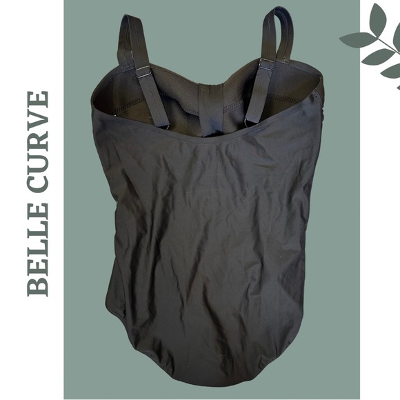 Belle Curve Women's Black One Piece
Swimsuit Padded Bra Size 18 - Picture 2 of 9